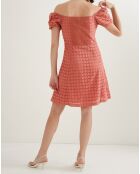 Robe Cadix ajourée blush
