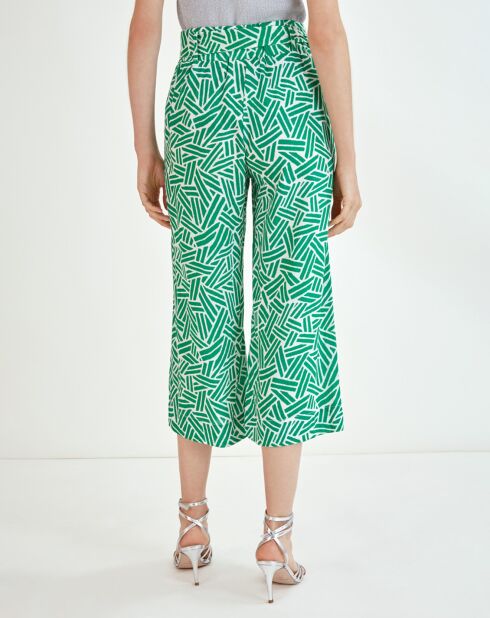 Grüne bedruckte Janny-Hose