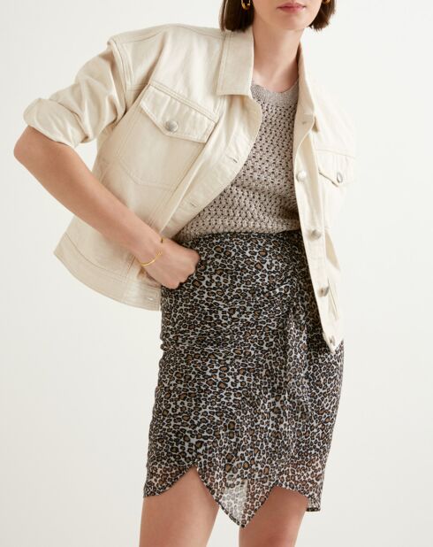 Jupe Franci léopard camel