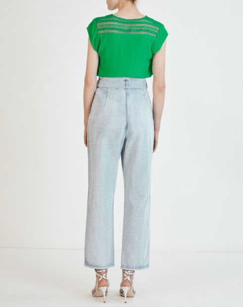 Blusa bordada verde Lorena