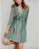 Robe Haiti imprimée menthe