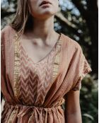 Robe Hayley imprimée terracotta