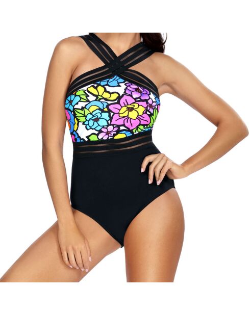 Maillot de Bain 1 pièce Millie noir/multicolore