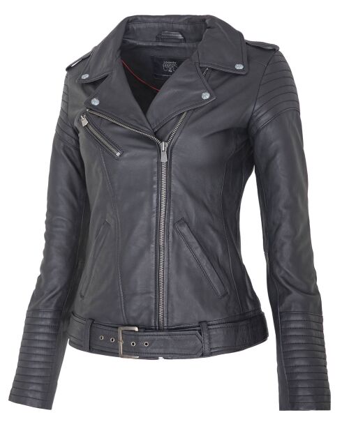 Perfecto en Cuir Lahna noir