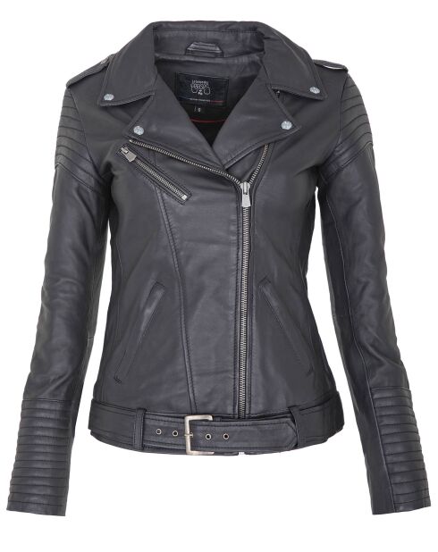 Perfecto en Cuir Lahna noir