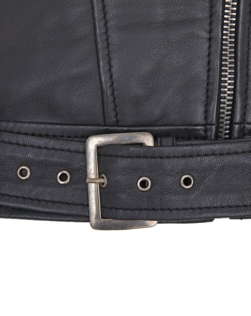 Perfecto en Cuir Lahna noir