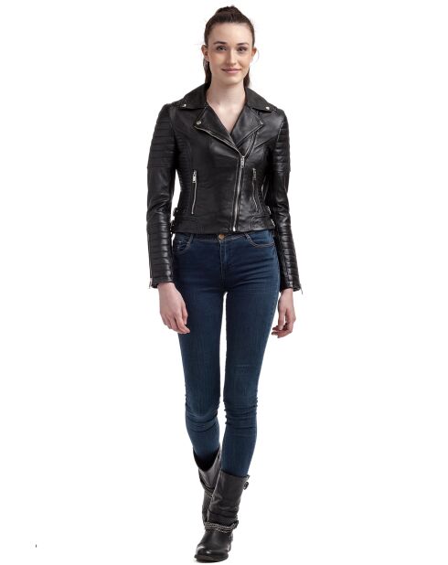 Perfecto en Cuir Lilo noir