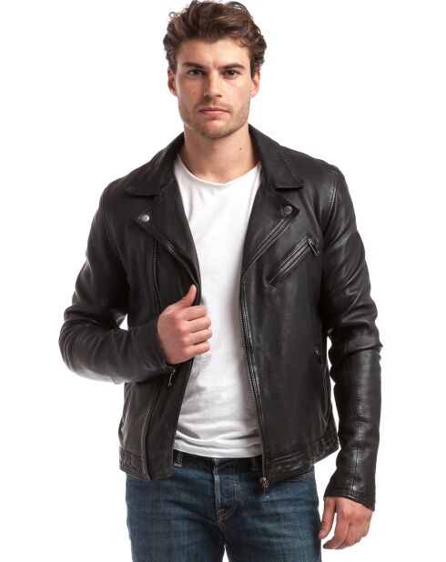 Layon zwart leer perfecto