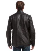 Manteau en Cuir Leger noir