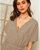 Combinaison 100% Lin Armelle taupe