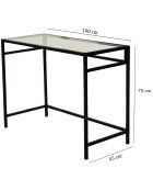 Bureau Network noir - 100x45x75 cm