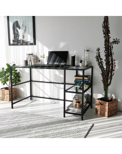 Bureau Master noir - 130x60x75 cm