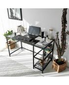 Bureau Master noir - 130x60x75 cm