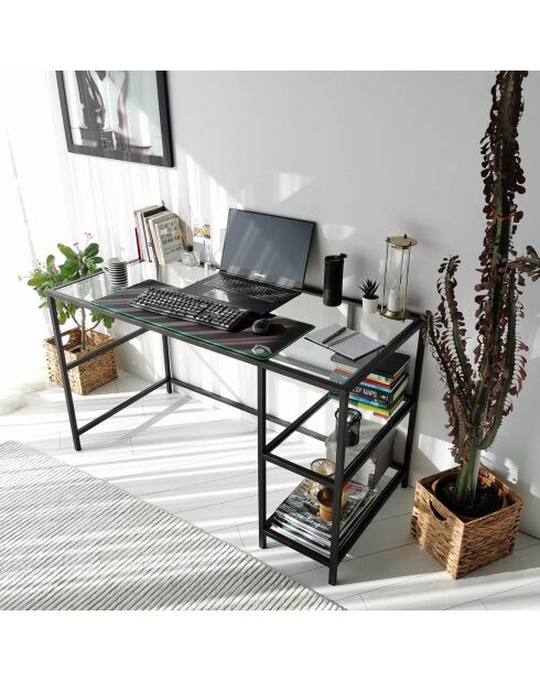 Bureau Master noir - 130x60x75 cm