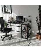 Bureau Master noir - 130x60x75 cm