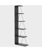 Librería Tlos antracita/negra - 50x150x22 cm