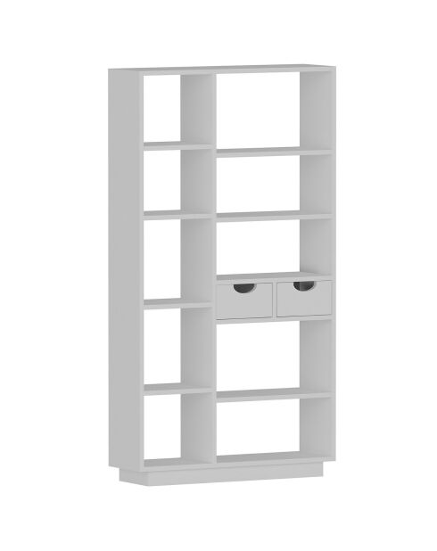Bibliothèque Luma blanche - 80.4x188.6x25 cm