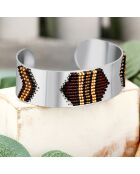 Bracciale Yakao in acciaio argentato