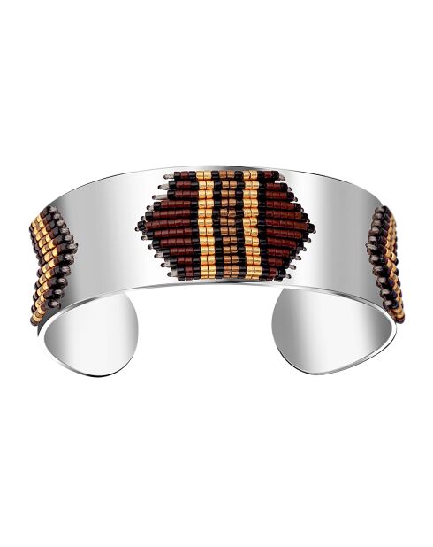 Bracciale Yakao in acciaio argentato