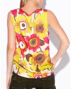 Top Maya jaune/rouge