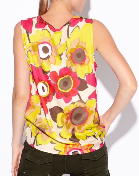 Top Maya jaune/rouge