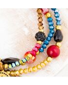 Bracelet Divoline en Acier doré/multicolore