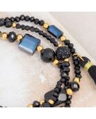 Bracelet Ofelie en Acier doré/noir