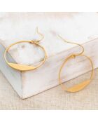 Lamerie Ohrringe aus vergoldetem Stahl