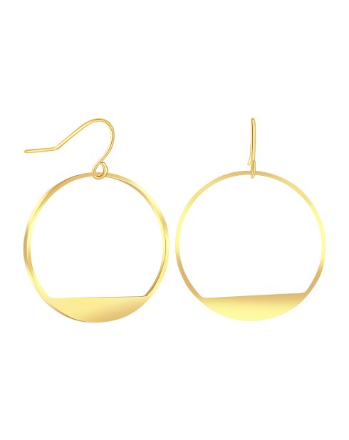 Lamerie Ohrringe aus vergoldetem Stahl