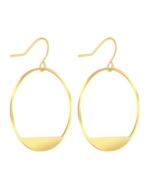 Lamerie Ohrringe aus vergoldetem Stahl