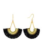 Boucles d'oreilles Cordoba en Acier doré/noir