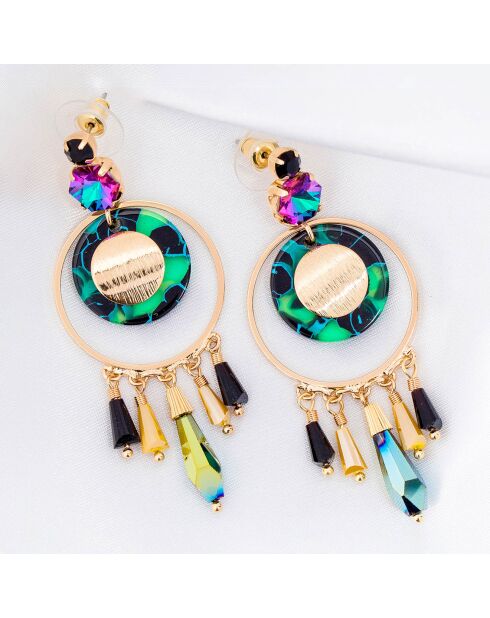 Pentagona Goldohrringe