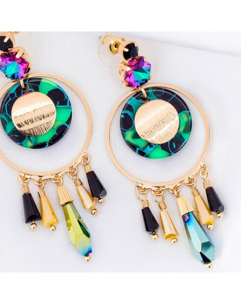 Pentagona Goldohrringe