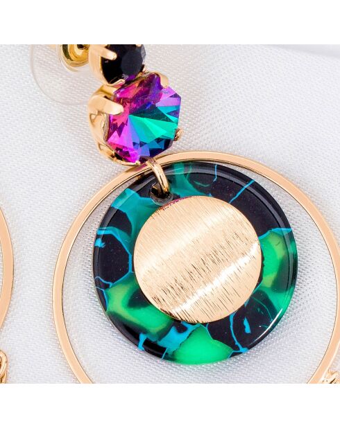 Pentagona Goldohrringe