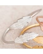 Bague ajustable Birdy en Acier argenté