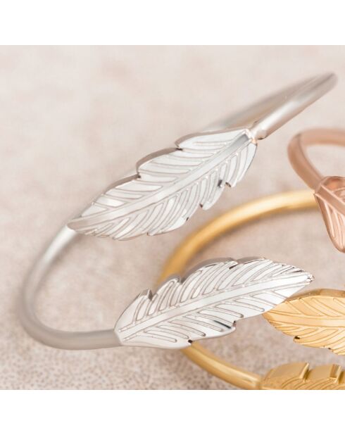 Bague ajustable Birdy en Acier argenté