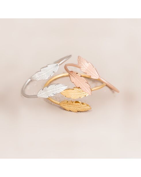 Bague ajustable Birdy en Acier argenté