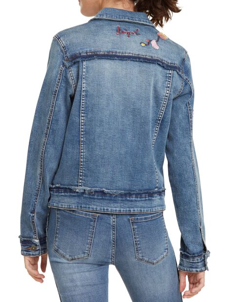 Veste en Jean Flandes bleue