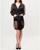 Veste transparente Esprit d'Atelier 100% Soie noire