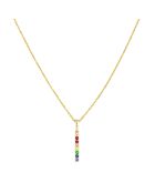 Pendentif Colored Zircone or jaune