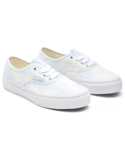 Sneakers en Toile Bleach Wash Authentic bleu ciel/blanc cassé