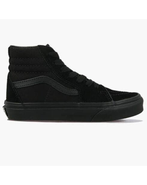 Sneakers en Velours de Cuir & Toile Sk8-Hi noires