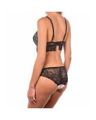 Soutien-gorge & Tanga Voli noir/ivoire