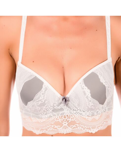 Soutien-gorge & Tanga Voli gris/ivoire