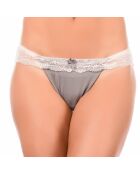 Soutien-gorge & Tanga Voli gris/ivoire