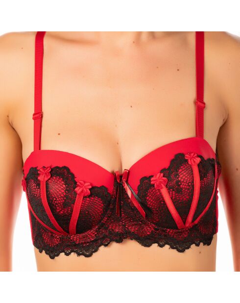 Soutien-gorge & String Boka rouge/noir