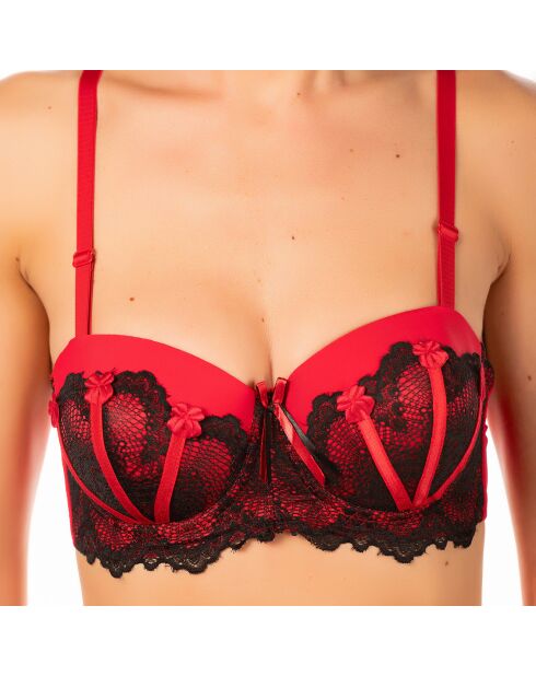 Soutien-gorge & String Boka rouge/noir
