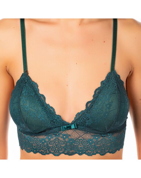 Soutien-gorge & Tanga en dentelle Gulo verts