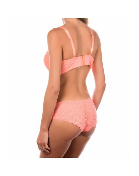 Soutien-gorge & Shorty Amil saumon