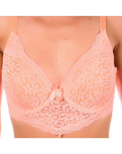 Soutien-gorge & Shorty Amil saumon